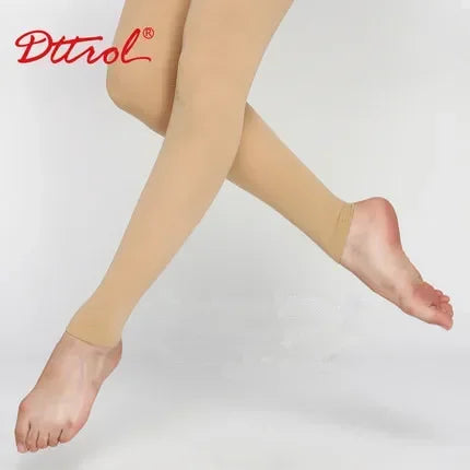 Adult Women Kids Footed Pantyhose for Dancing Elastic Waist Yoga Footless Tight Girls Stirrup Convertible Dance Ballet Tights