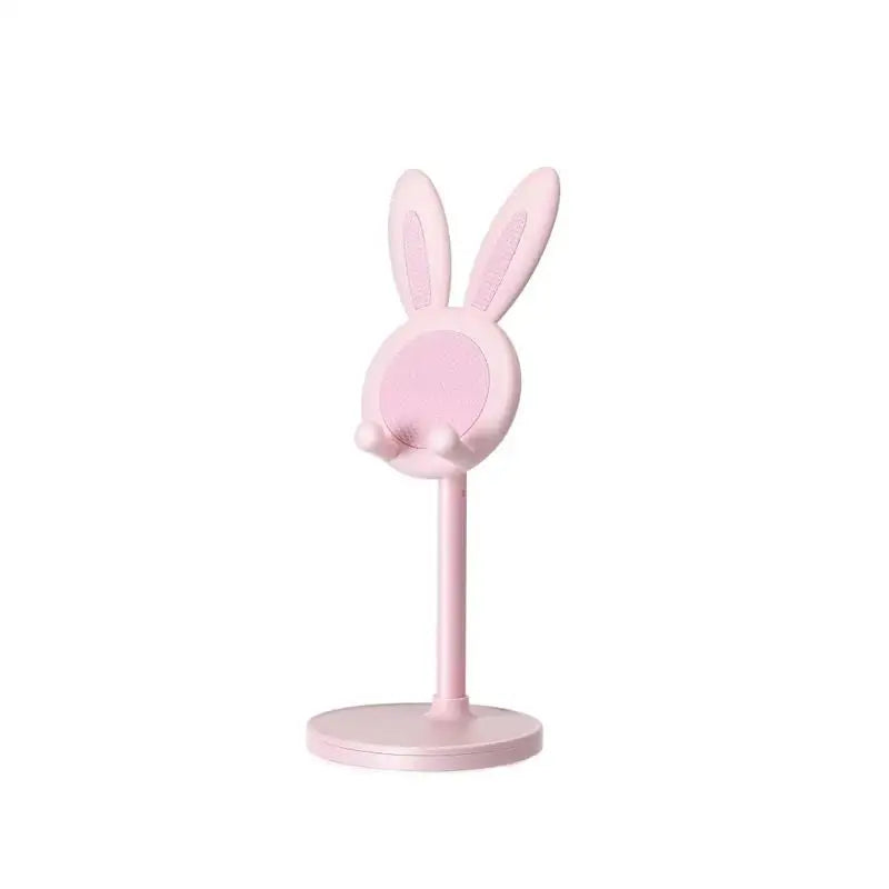 Pink Cartoon Little Rabbit Desktop Mobile Phone Stand Tablet Computer Stand Adjustable Telescopic Lift Student Lazy Person Stand