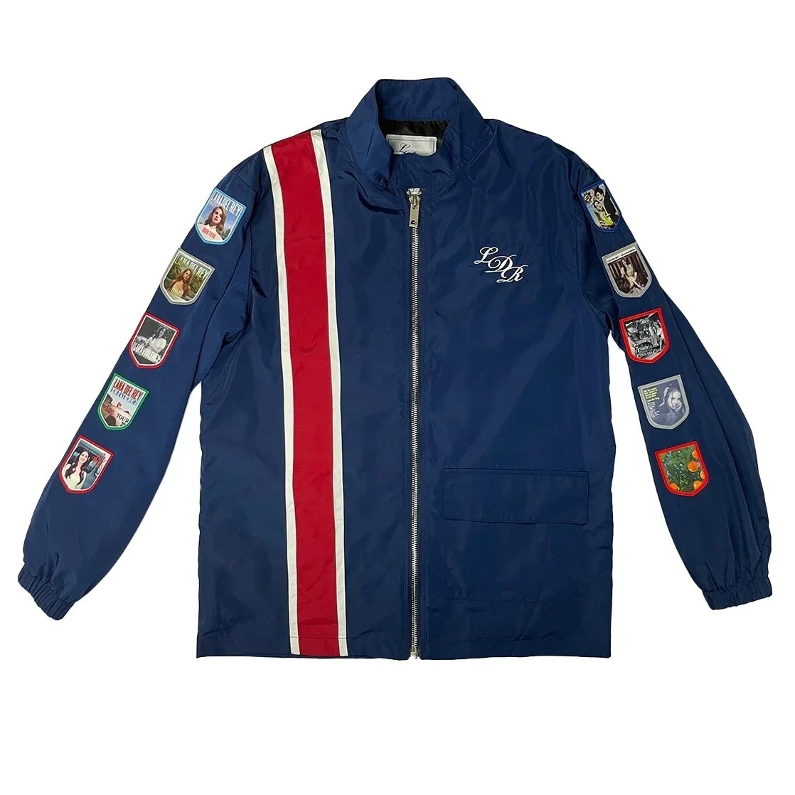 Lana Merch Commemorative LDR Racer Jackets 2025 Navy For Women And Men Racing Jacket With Patches Del Top Coat Reys Lady Clothes
