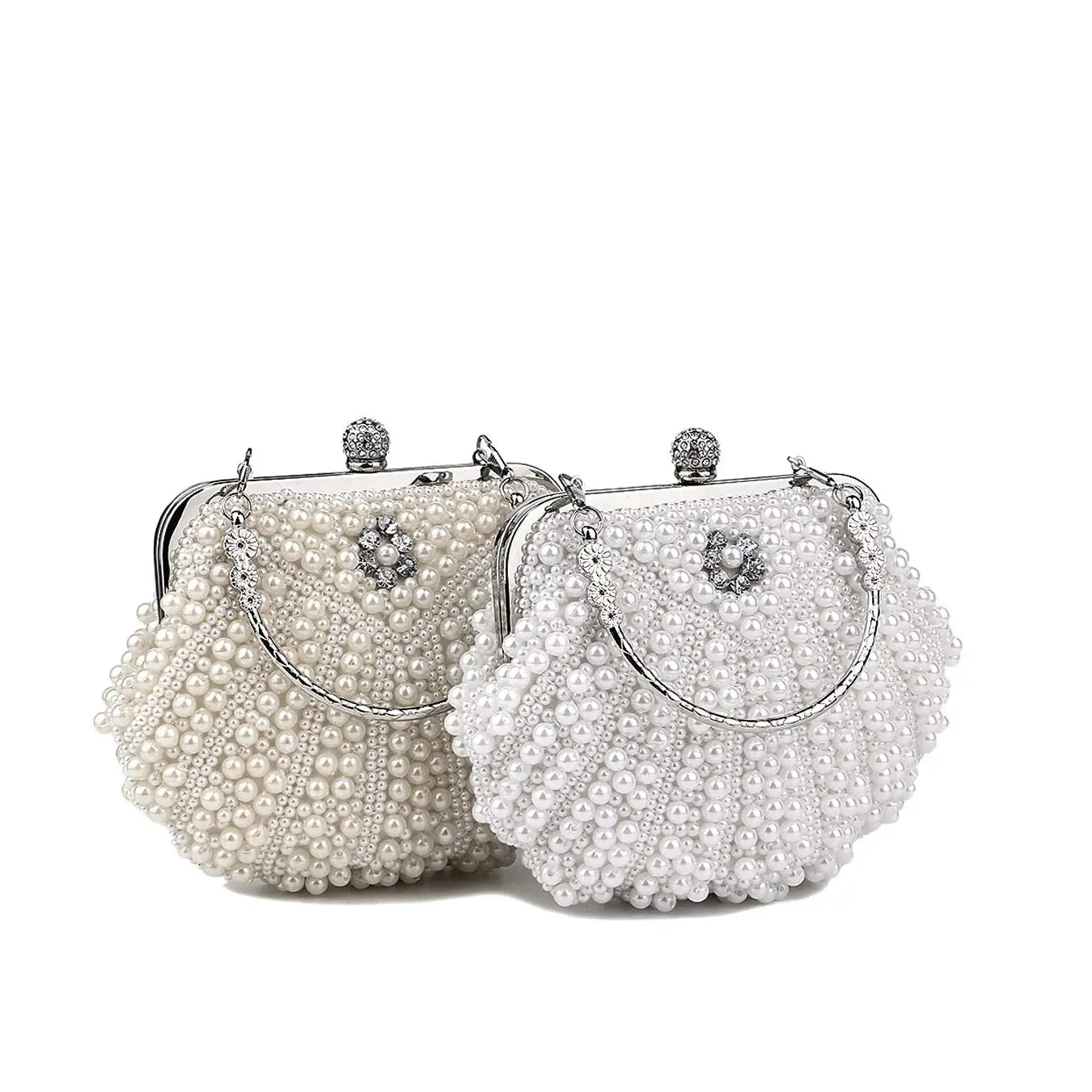 Pearl Clutch Bags Women Purse Ladies white Hand Bags Evening Bags for Party Wedding black Shoulder Bag Bolsa Feminina