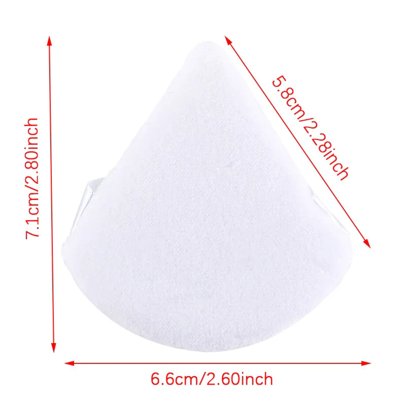 1/2/3/6Pcs Triangle Velvet Powder Puff Face Cosmetic Eye Beauty Makeup Tool Reusable Sponge Washable Mini Powder Puff Accessorie