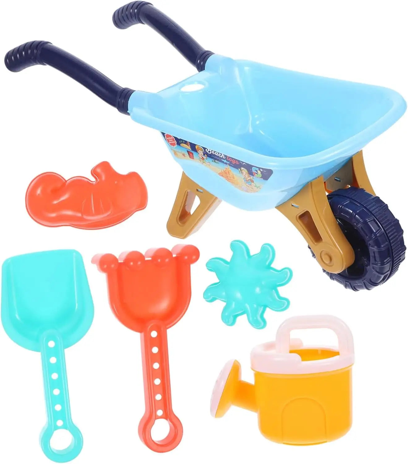 1Set Beach Toys Set for Kids,Fun Beach Tools Sand Playing Kit ,Water Play Outdoor Sand Toy for Toddlers Parks and Backyards