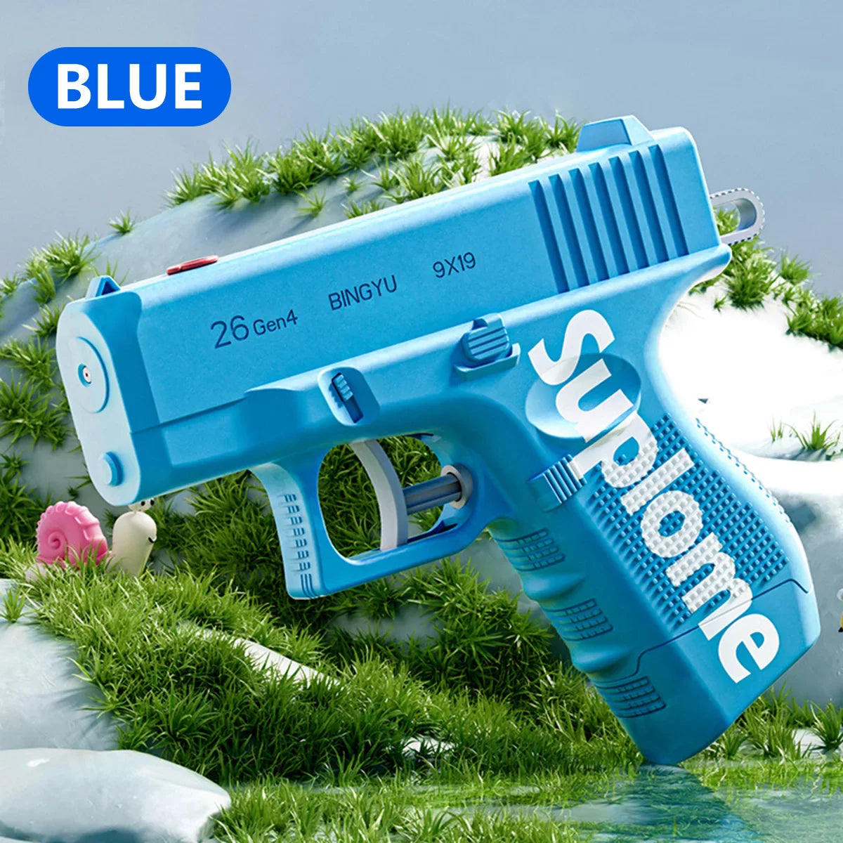 Creative two-way jetting small water gun prank dual-side water shooting Glock water gun children's fun play water toy