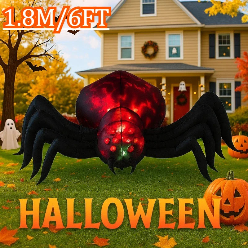 6FT Outdoor Holiday Decorations Inflatable Model Halloween Shadowstalker Garden Party Built-in LED Lights Up Ghost for Yard Lawn
