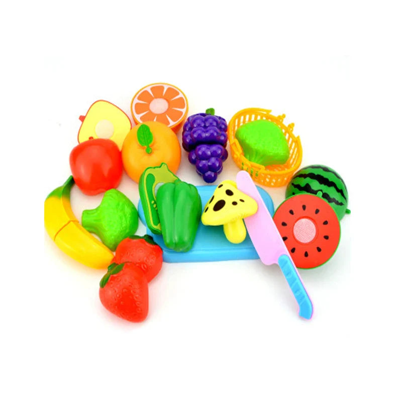Children Toys Cutting Fruits and Vegetables Set for Kids Pretend Play Simulation Kitchen Toy Montessori Baby Toys for Girls Boys