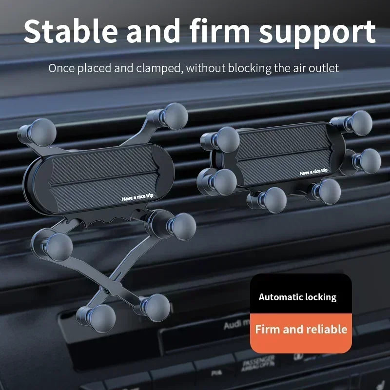 Car Vent Phone Mount Vehicle Air Vent Clip Cell Phone Holder Car Phone Holder Auto Lock Hands-Free Stand for 4-7inch Cellphone