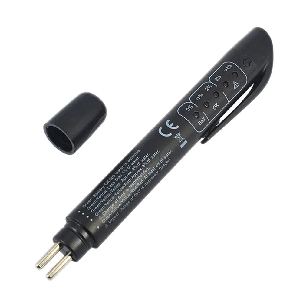 Portable Brake Fluid Inspection Pen DOT 3/4/5 Brake Fluid Testing Tool Automatic Shutdown Brake Fluid Test Pen for Motor Vehicle