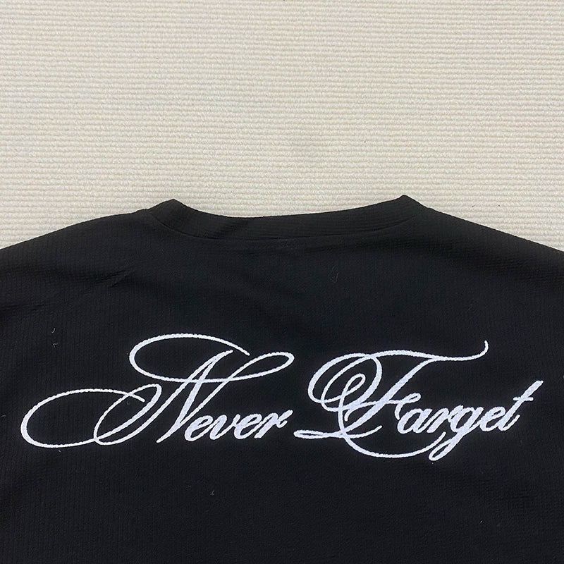 American Dark Retro Y2K Printed Long Sleeved T-Shirt High Street Gothic Trendy Outfit Top for Casual Wear