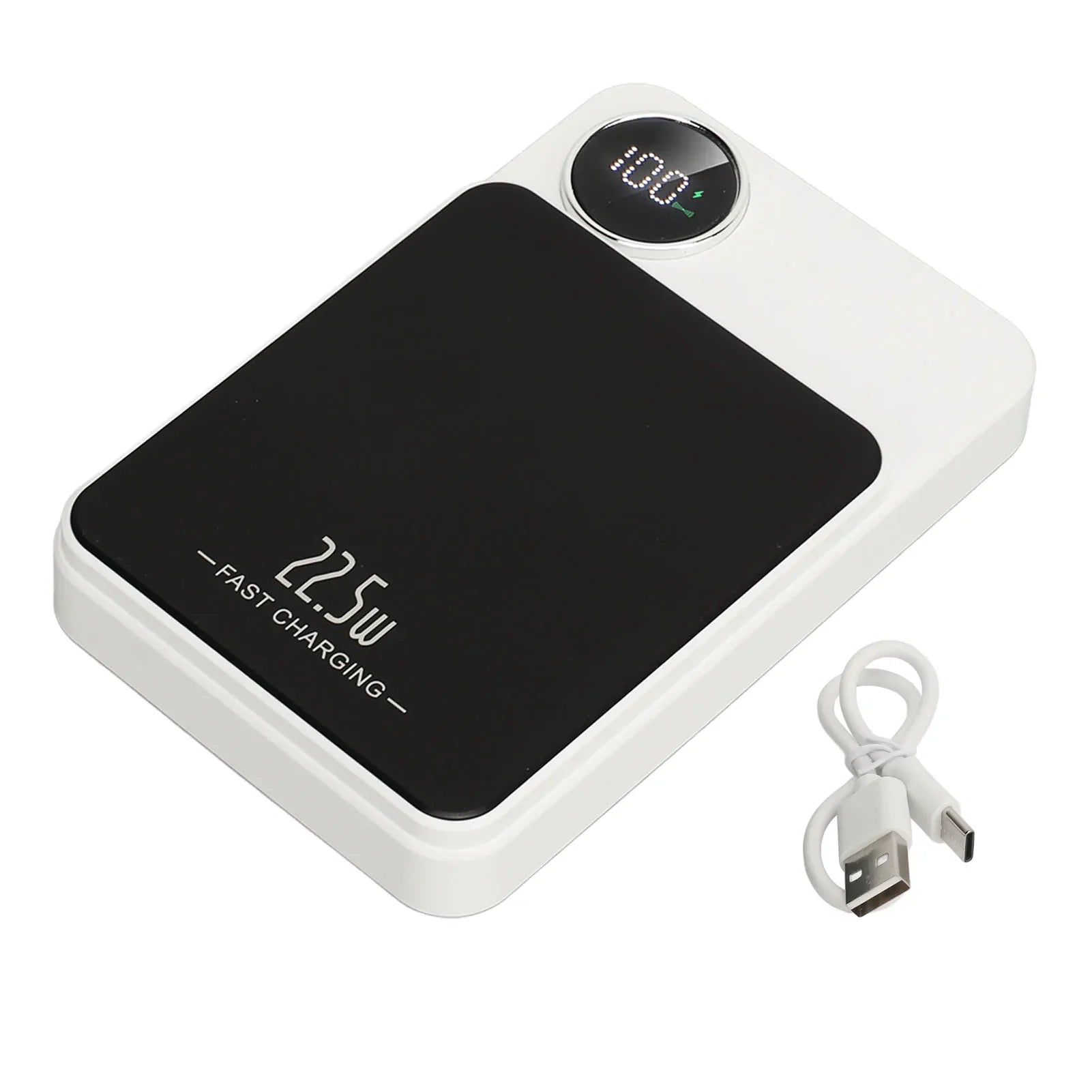 Clearance Deal Wireless Portable Charger Accurate Power Display Built in 5000mah Large Capacity Battery Magnetic Power Bank 15W