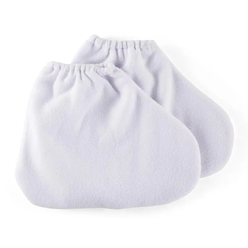 〔DD329〕1 Pair Insulation Care Gloves Flannel Elastic Opening Nail Protection Hand Therapy Paraffin Wax Mitts Reusable Warmers